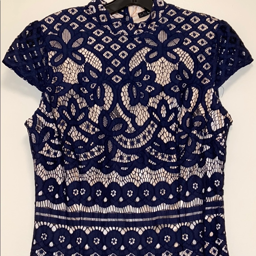 Navy Blue Lace dress